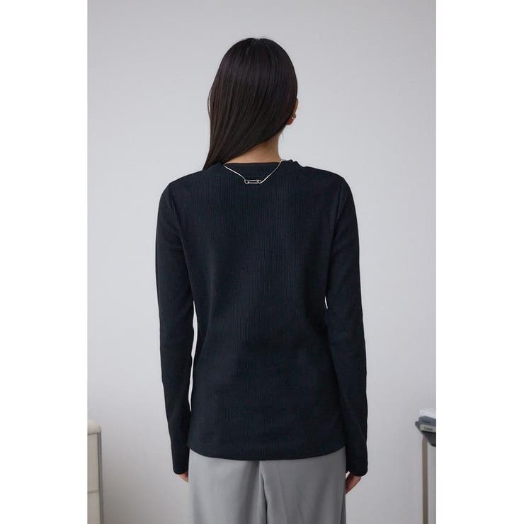 シアーネックリブトップス | AZUL BY MOUSSY | 詳細画像15 