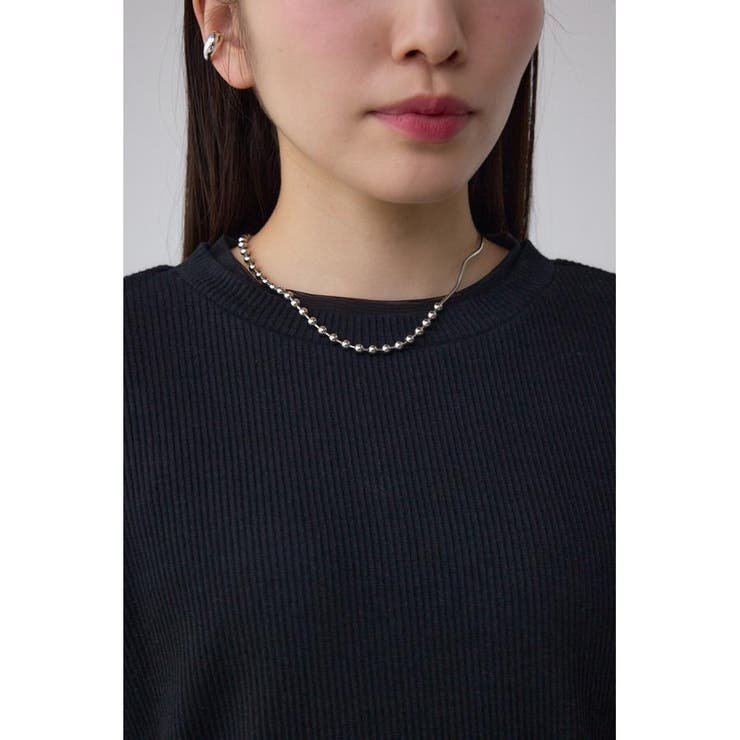 シアーネックリブトップス | AZUL BY MOUSSY | 詳細画像16 