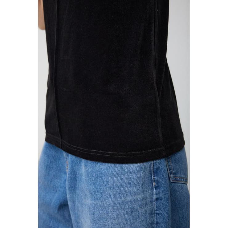 ベロア5分袖トップス | AZUL BY MOUSSY | 詳細画像20 