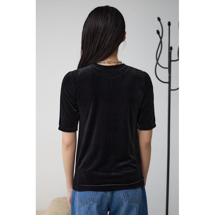 ベロア5分袖トップス | AZUL BY MOUSSY | 詳細画像17 