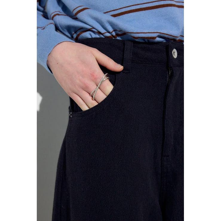 コットンリネンカーブワイドパンツ | AZUL BY MOUSSY | 詳細画像19 