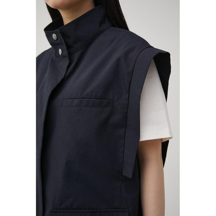 STAND NECK BIG POCKET VEST | AZUL BY MOUSSY | 詳細画像8 