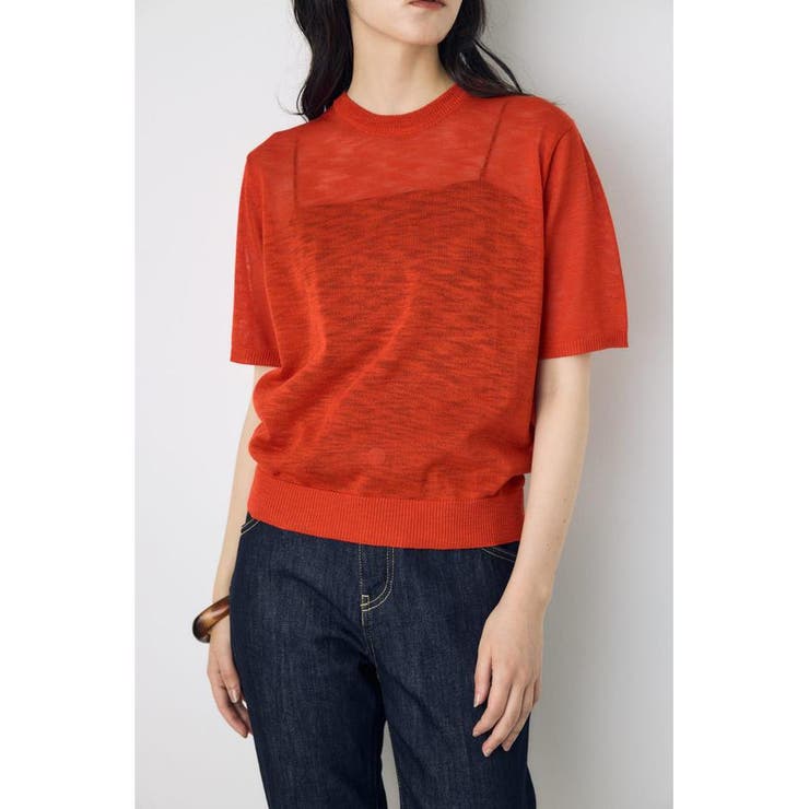 シアークルーネックニットトップス | AZUL BY MOUSSY | 詳細画像29 