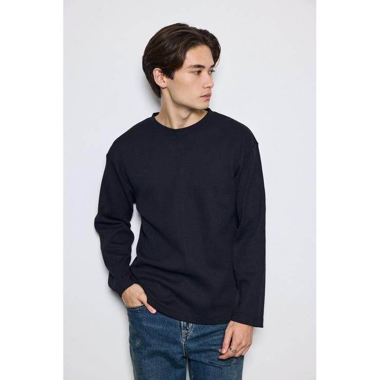 ワッフル長袖トップス | AZUL BY MOUSSY | 詳細画像13 