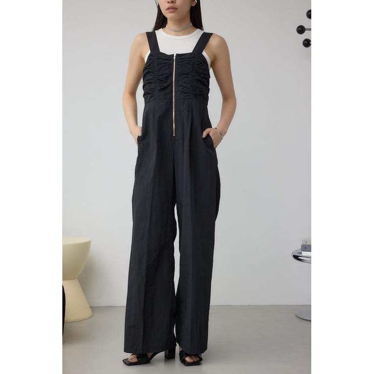BLK | ギャザービスチェオールインワン | AZUL BY MOUSSY