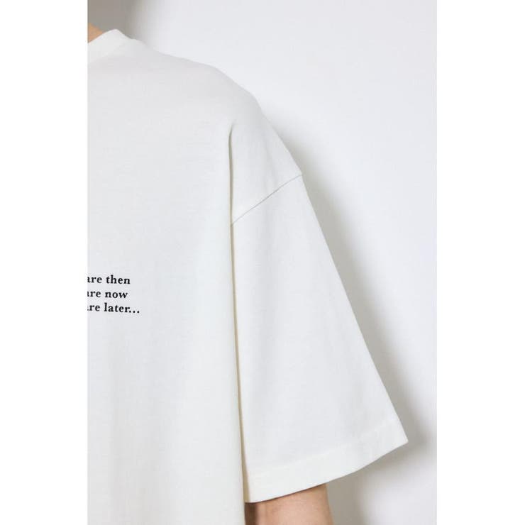 引き揃え天竺バックメッセージロゴTシャツ | AZUL BY MOUSSY | 詳細画像10 