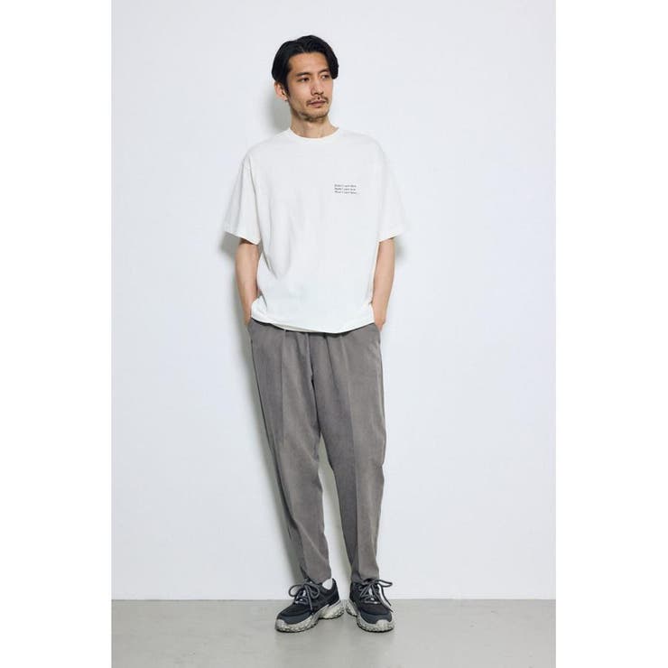 引き揃え天竺バックメッセージロゴTシャツ | AZUL BY MOUSSY | 詳細画像4 