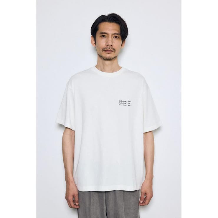 引き揃え天竺バックメッセージロゴTシャツ | AZUL BY MOUSSY | 詳細画像5 