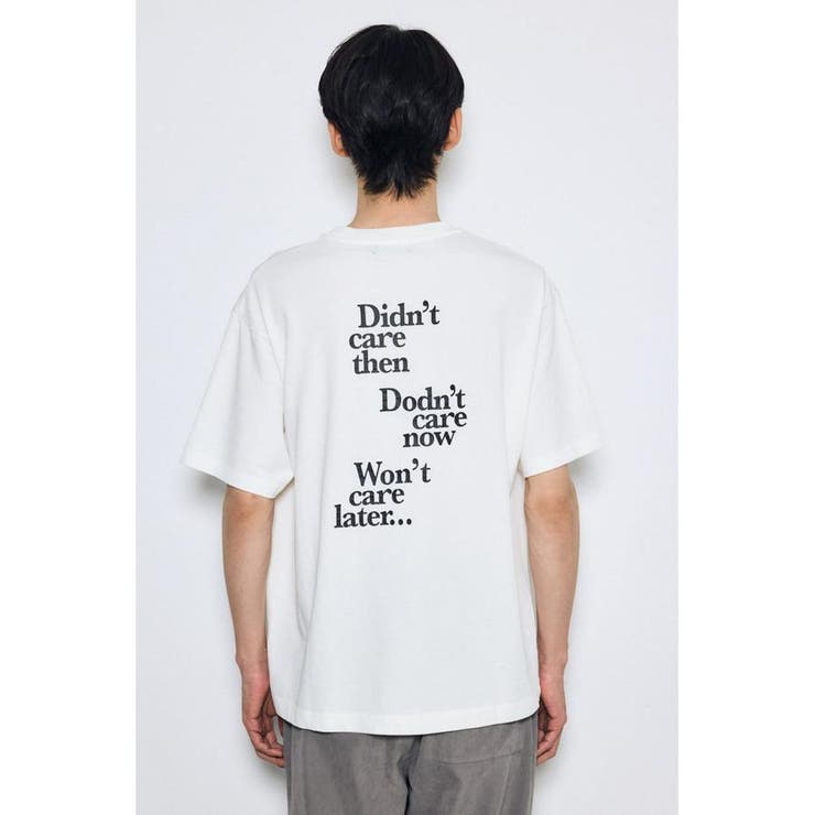 引き揃え天竺バックメッセージロゴTシャツ | AZUL BY MOUSSY | 詳細画像7 
