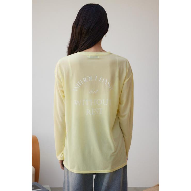 シアーロゴロンT[品番：AZLW0021923]｜AZUL BY MOUSSY（アズール