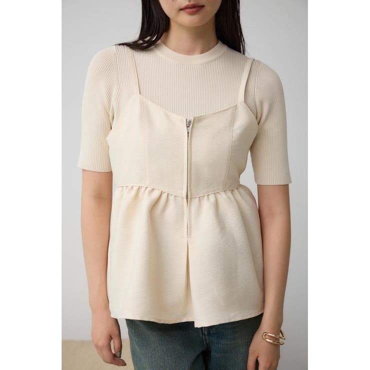 IVOY3 | ジャガードフレアキャミ | AZUL BY MOUSSY