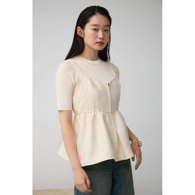 ジャガードフレアキャミ | AZUL BY MOUSSY | 詳細画像2 