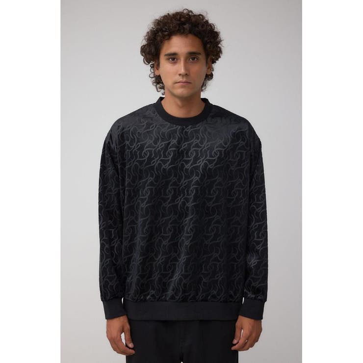 ベロアエンボス総柄トップス | AZUL BY MOUSSY | 詳細画像5 