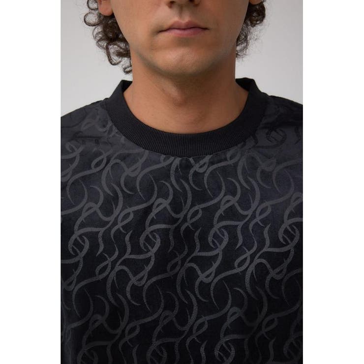 ベロアエンボス総柄トップス | AZUL BY MOUSSY | 詳細画像8 