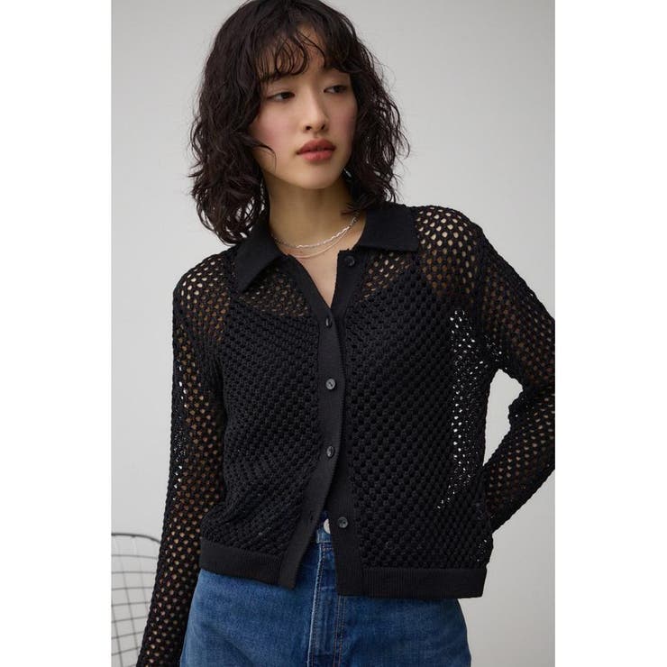 メッシュポロニット | AZUL BY MOUSSY | 詳細画像11