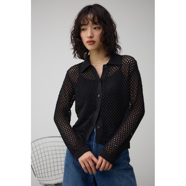 メッシュポロニット | AZUL BY MOUSSY | 詳細画像12