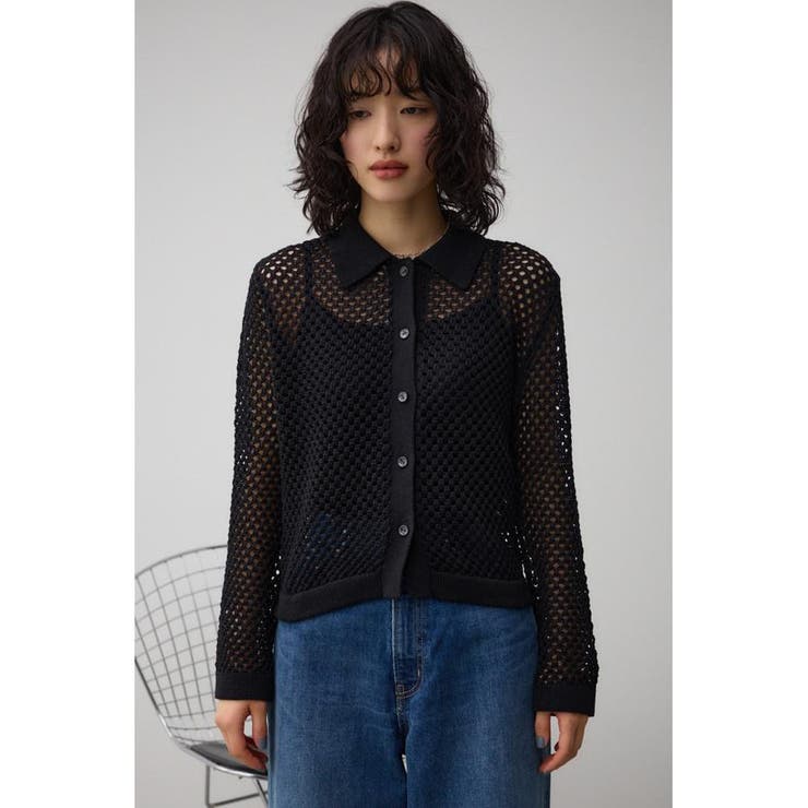 メッシュポロニット | AZUL BY MOUSSY | 詳細画像14