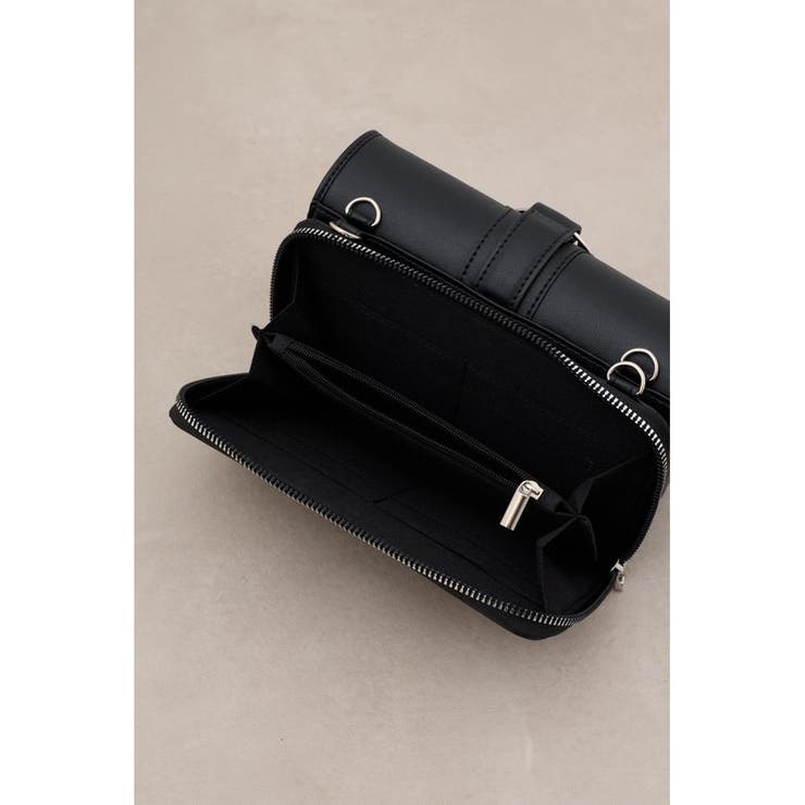 フェイクレザーメタルパーツウォレットバッグ | AZUL BY MOUSSY | 詳細画像10 