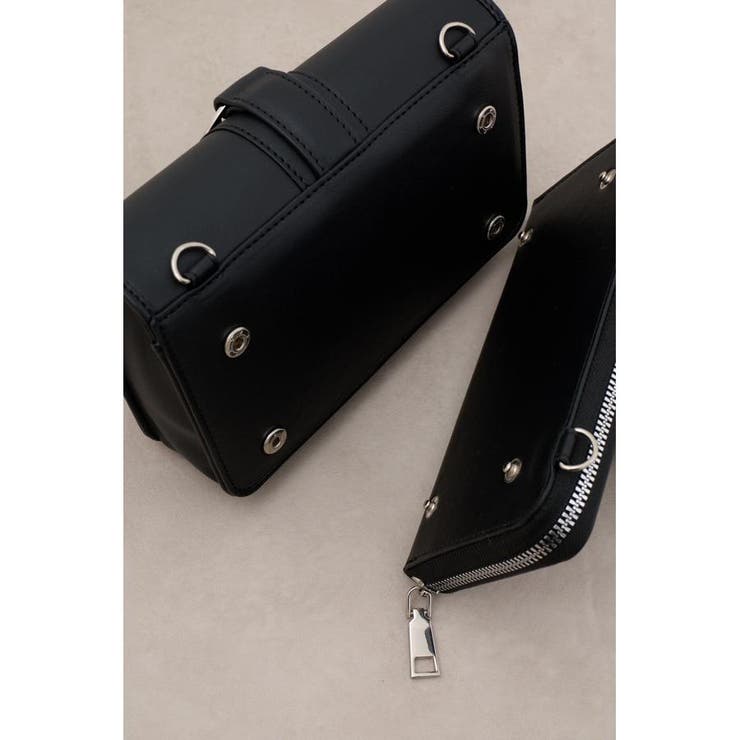 フェイクレザーメタルパーツウォレットバッグ | AZUL BY MOUSSY | 詳細画像11 