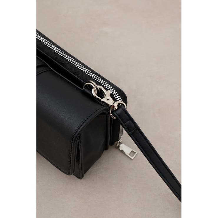 フェイクレザーメタルパーツウォレットバッグ | AZUL BY MOUSSY | 詳細画像8 