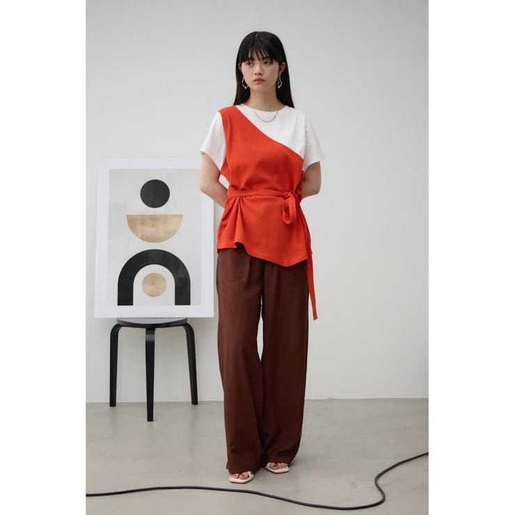 ワンショルダービスチェトップス[品番：AZLW0022012]｜AZUL BY