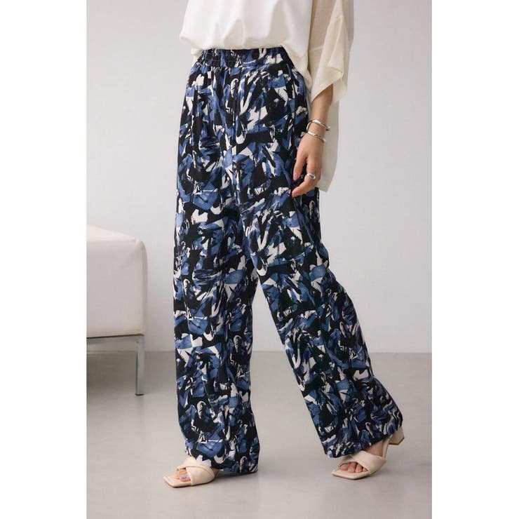 アソート柄プリントイージーパンツ | AZUL BY MOUSSY | 詳細画像14 