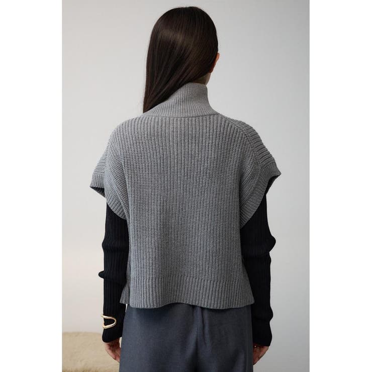 ジップアップニットベスト | AZUL BY MOUSSY | 詳細画像26 