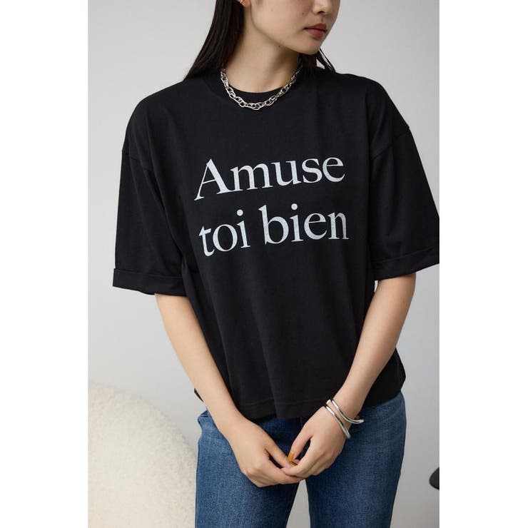BLK | ボクシーシルエットロゴTシャツ | AZUL BY MOUSSY