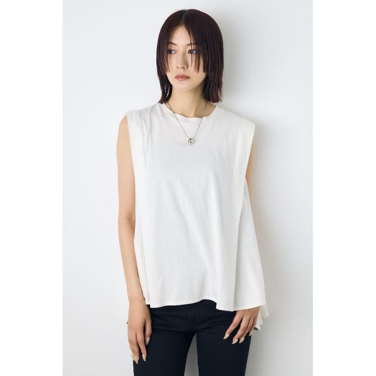 リュクスフローノースリフレアカットトップス | AZUL BY MOUSSY | 詳細画像1 