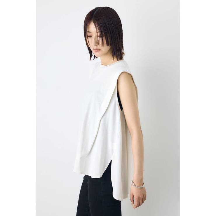 リュクスフローノースリフレアカットトップス | AZUL BY MOUSSY | 詳細画像4 