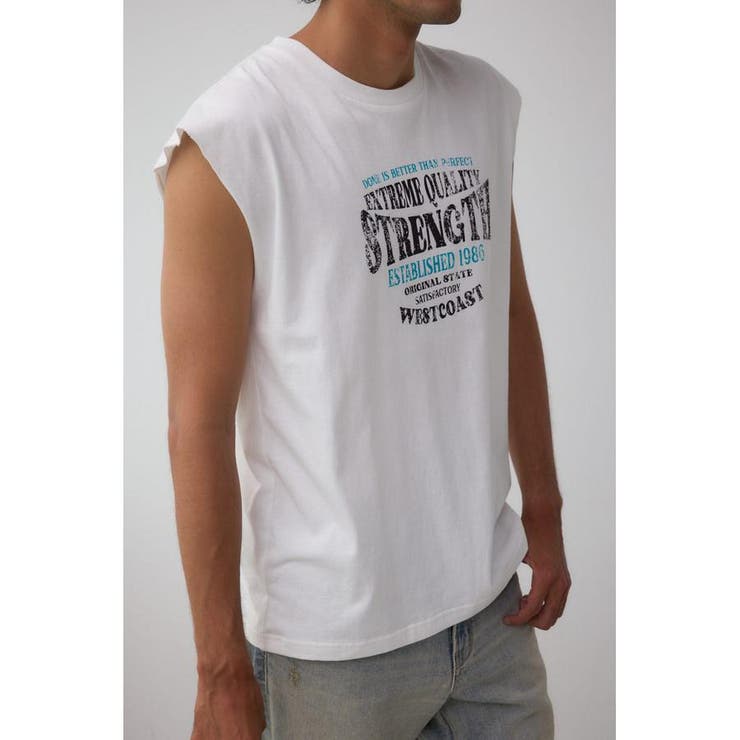 ピグメントグラフィックノースリーブトップス | AZUL BY MOUSSY | 詳細画像1 