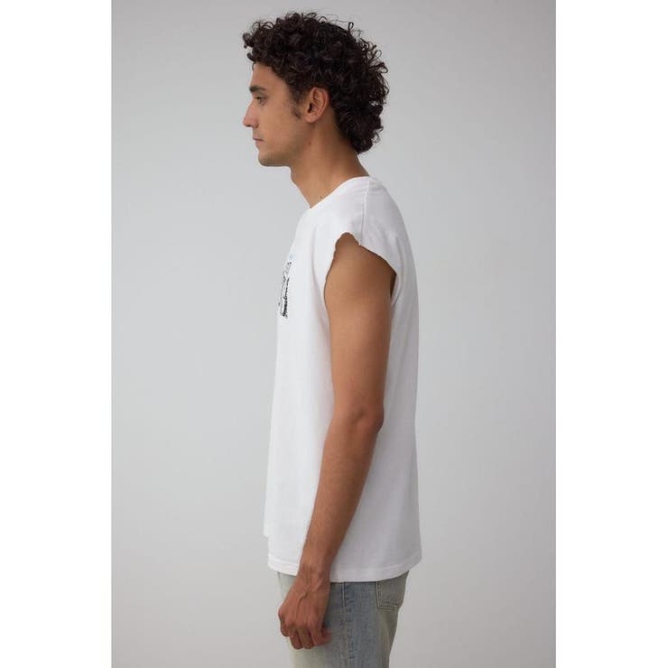 ピグメントグラフィックノースリーブトップス | AZUL BY MOUSSY | 詳細画像6 