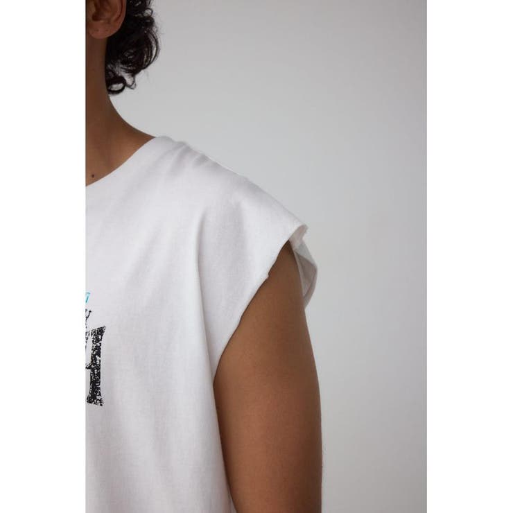 ピグメントグラフィックノースリーブトップス | AZUL BY MOUSSY | 詳細画像10 