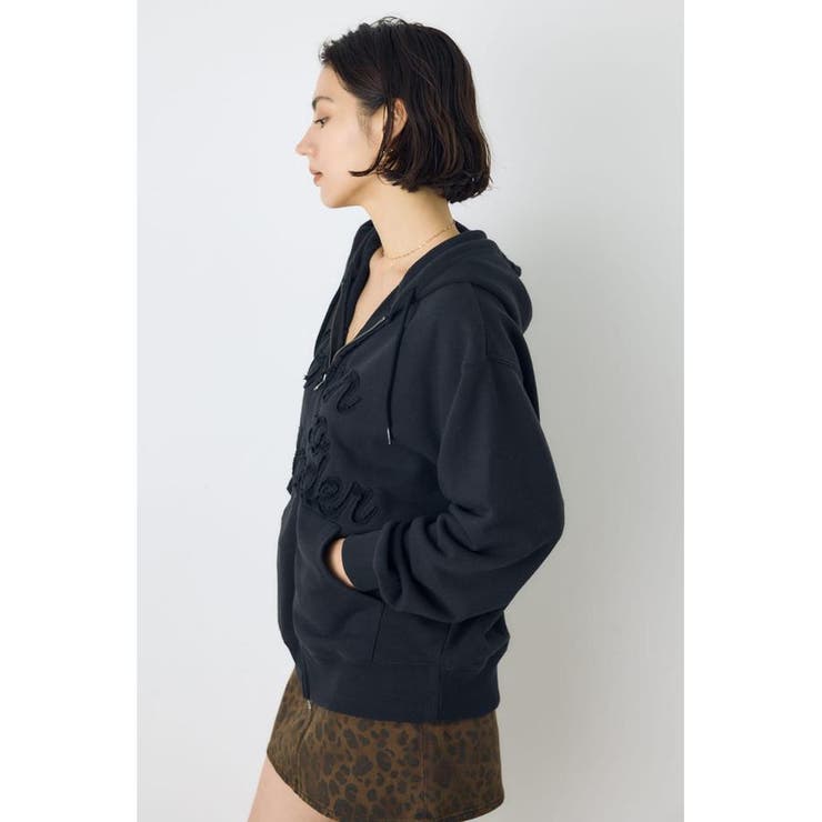 ダブルジップアソートロゴフーディ | AZUL BY MOUSSY | 詳細画像3 