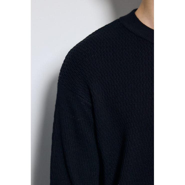 ハニカムクルーネックニットトップス | AZUL BY MOUSSY | 詳細画像20 