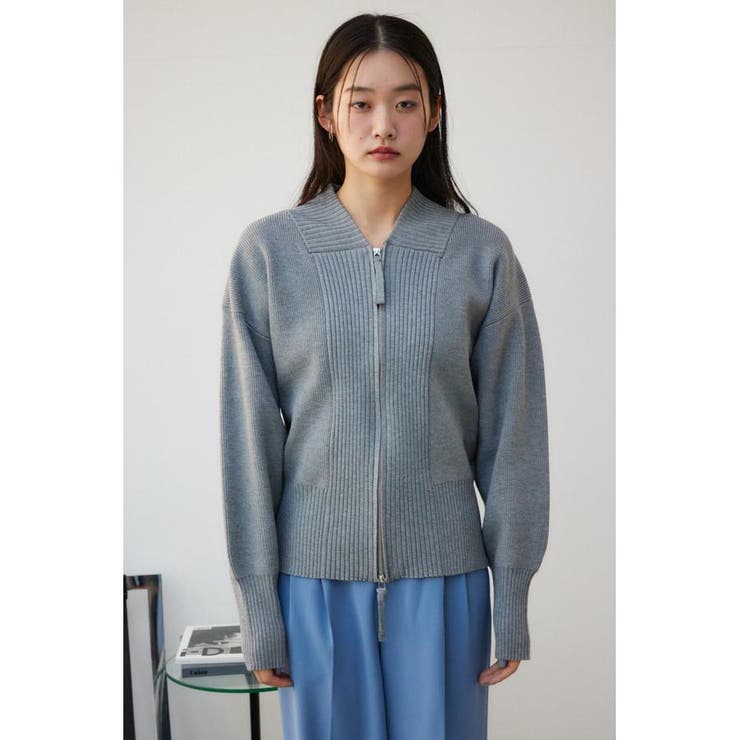 ジップアップニットブルゾン | AZUL BY MOUSSY | 詳細画像24 