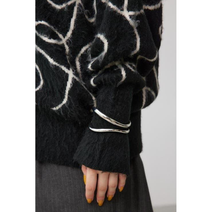 ライン柄ニットカーディガン | AZUL BY MOUSSY | 詳細画像10 