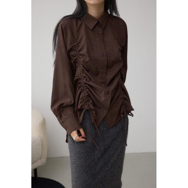 BRN | ドロストシャツ | AZUL BY MOUSSY