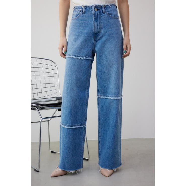 L/BLU1 | AZUL DENIM フリンジワイド | AZUL BY MOUSSY