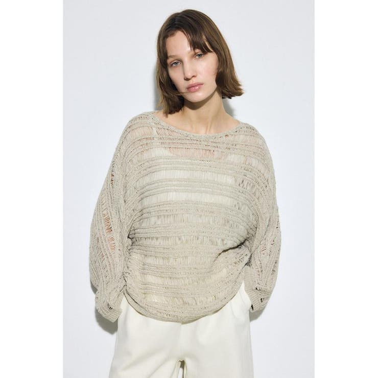 テープヤーンドルマンニットトップス | AZUL BY MOUSSY | 詳細画像21 