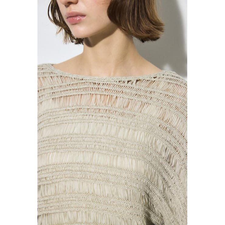 テープヤーンドルマンニットトップス | AZUL BY MOUSSY | 詳細画像25 