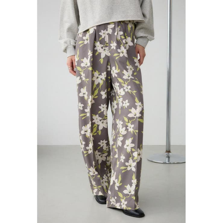 フラワープリントイージーワイドパンツ | AZUL BY MOUSSY | 詳細画像12 