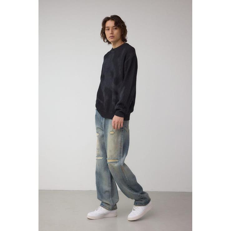 シャドウスプレーリブニット | AZUL BY MOUSSY | 詳細画像4 