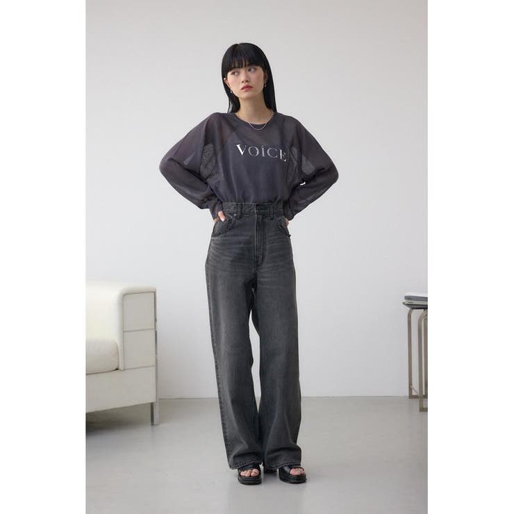 シアーロゴニットトップス | AZUL BY MOUSSY | 詳細画像15 