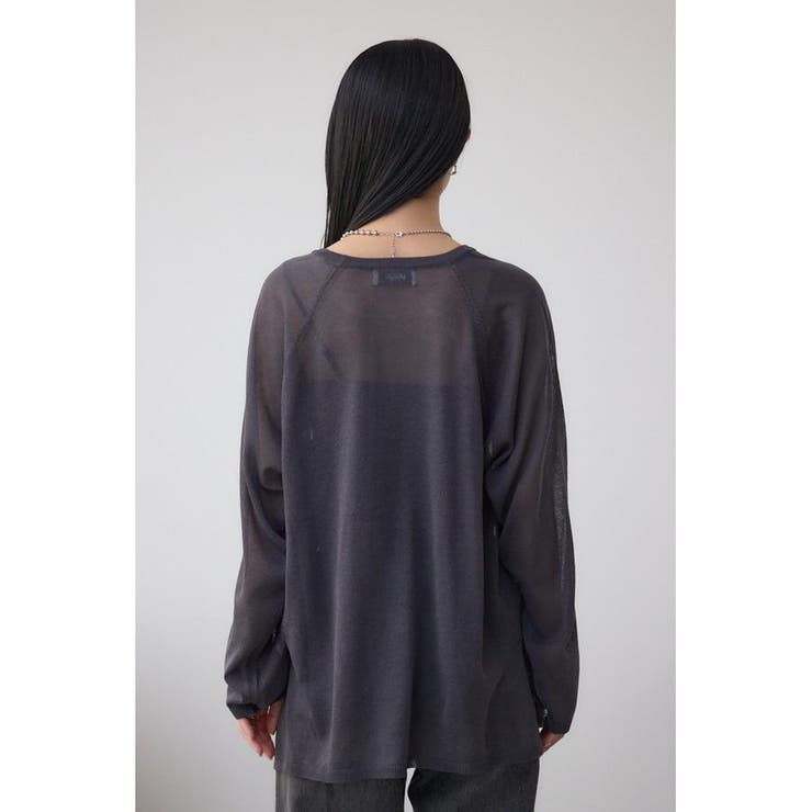 シアーロゴニットトップス | AZUL BY MOUSSY | 詳細画像18 