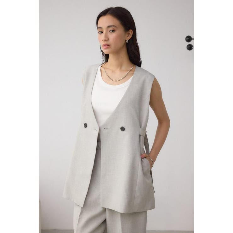 イージーケアリネンライクジレ | AZUL BY MOUSSY | 詳細画像37 