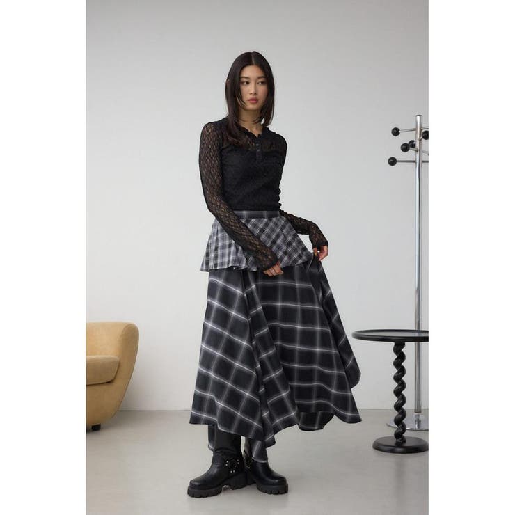 イレヘムチェックスカート | AZUL BY MOUSSY | 詳細画像3 