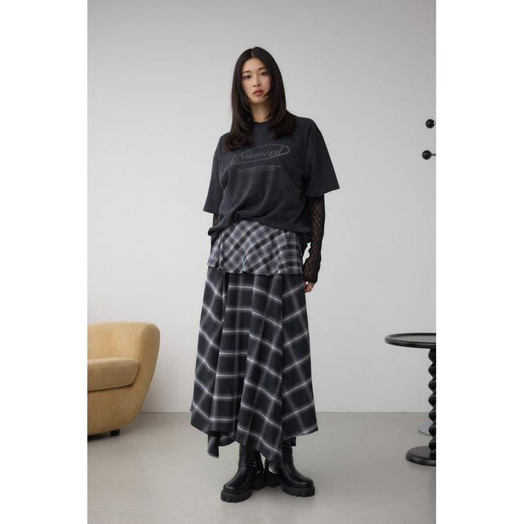 イレヘムチェックスカート | AZUL BY MOUSSY | 詳細画像4 