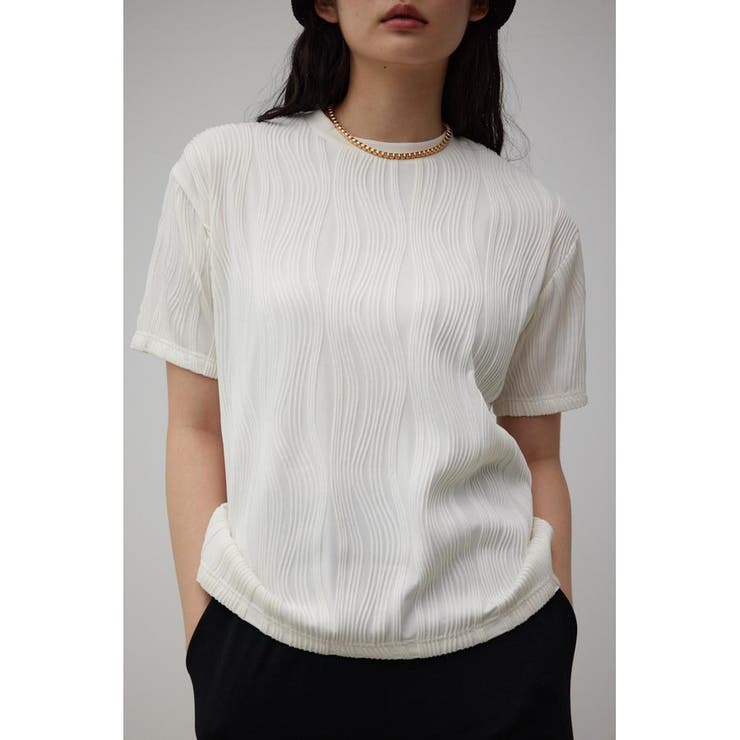 ソリッドテクスチャボクシーTシャツ | AZUL BY MOUSSY | 詳細画像1 