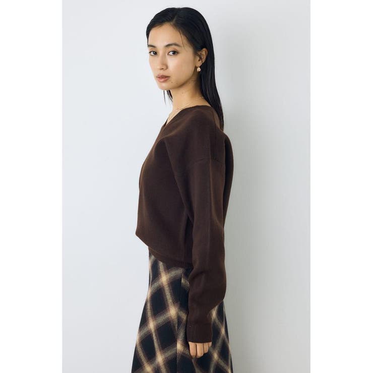 格上げVネックニット | AZUL BY MOUSSY | 詳細画像37 